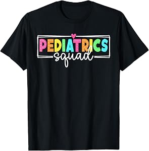Pediatrics Squad Pediatric Nurse PEDS Crew T-Shirt
