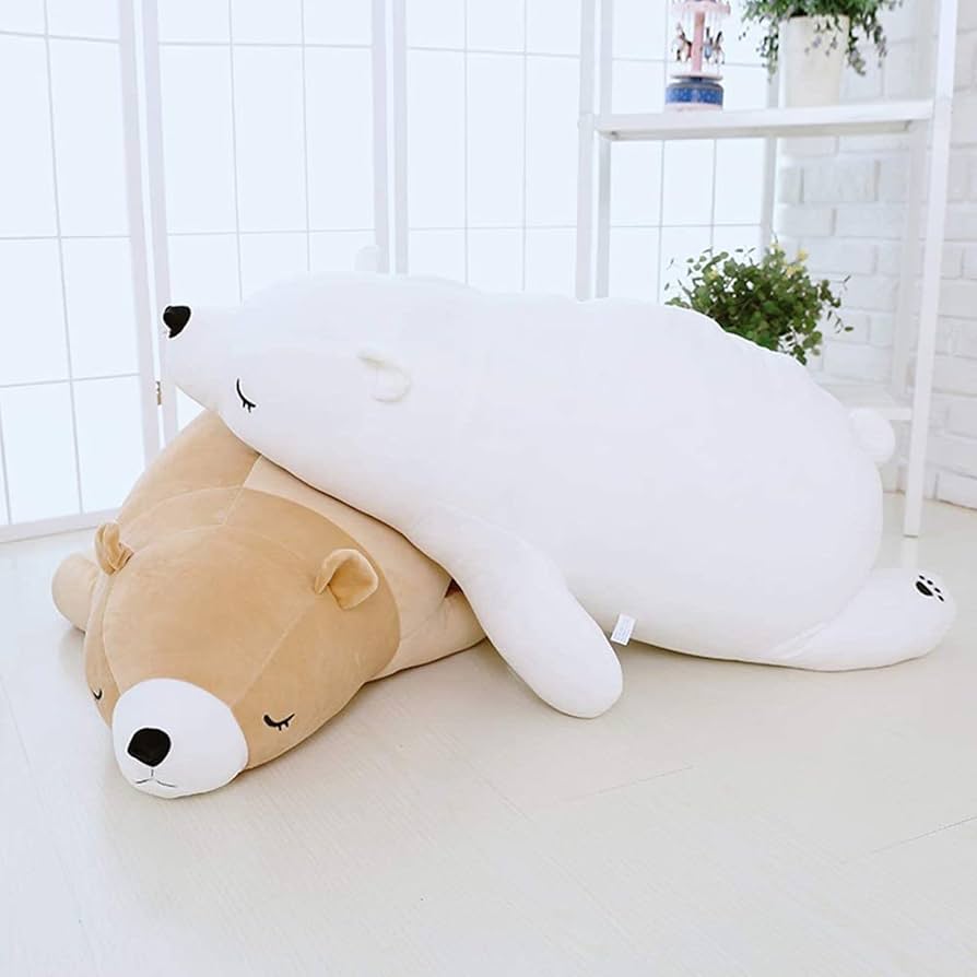 Amazon.co.jp: シロクマ 抱き枕 プレミアム ねむねむ くま とろける