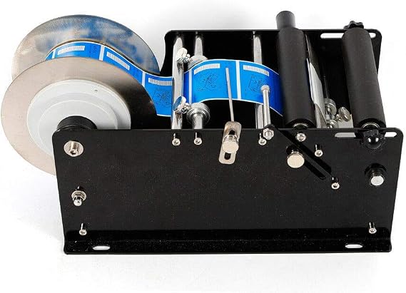 MT-30 Manual Round Labeling Machine 30pcs/min Bottle Label Applicator 10-110 mm Label Width Adjustable Labeler Label Applicator Machine