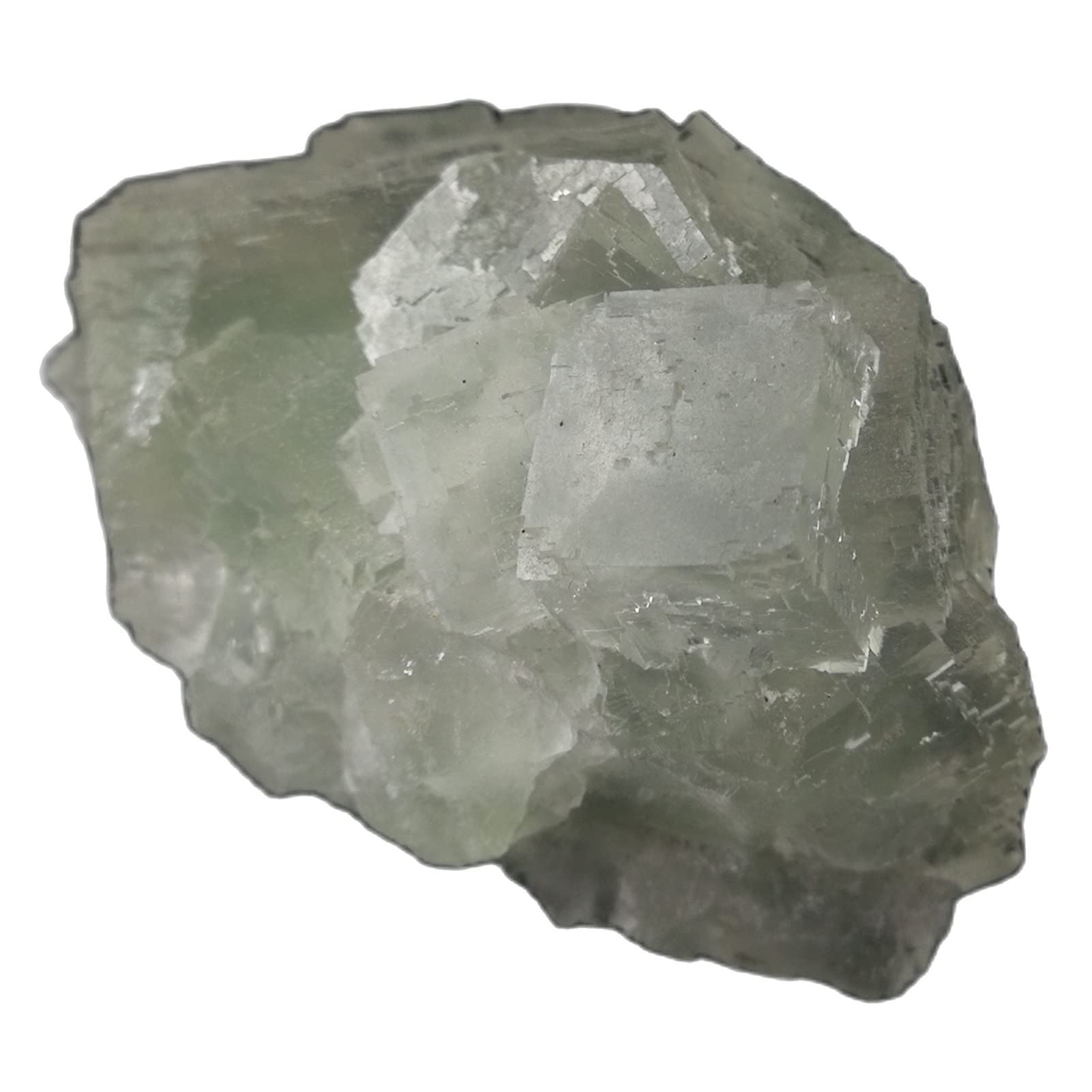 Fluorita verde natural de 59g, muestra mineral de cuarzo para alta colección