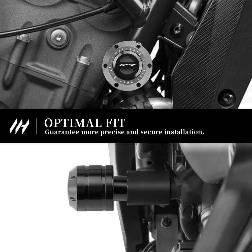 Anti-Fall Frame Sliders for Motorcycles For YZF-R7 2022-2026 Gray