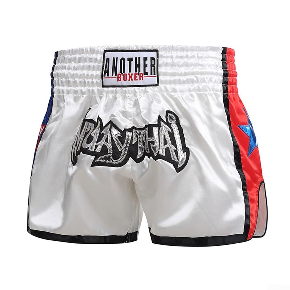 BlissfulAbode Pantalones cortos de boxeo funcionales para artes marciales mixtas y Muay Thai