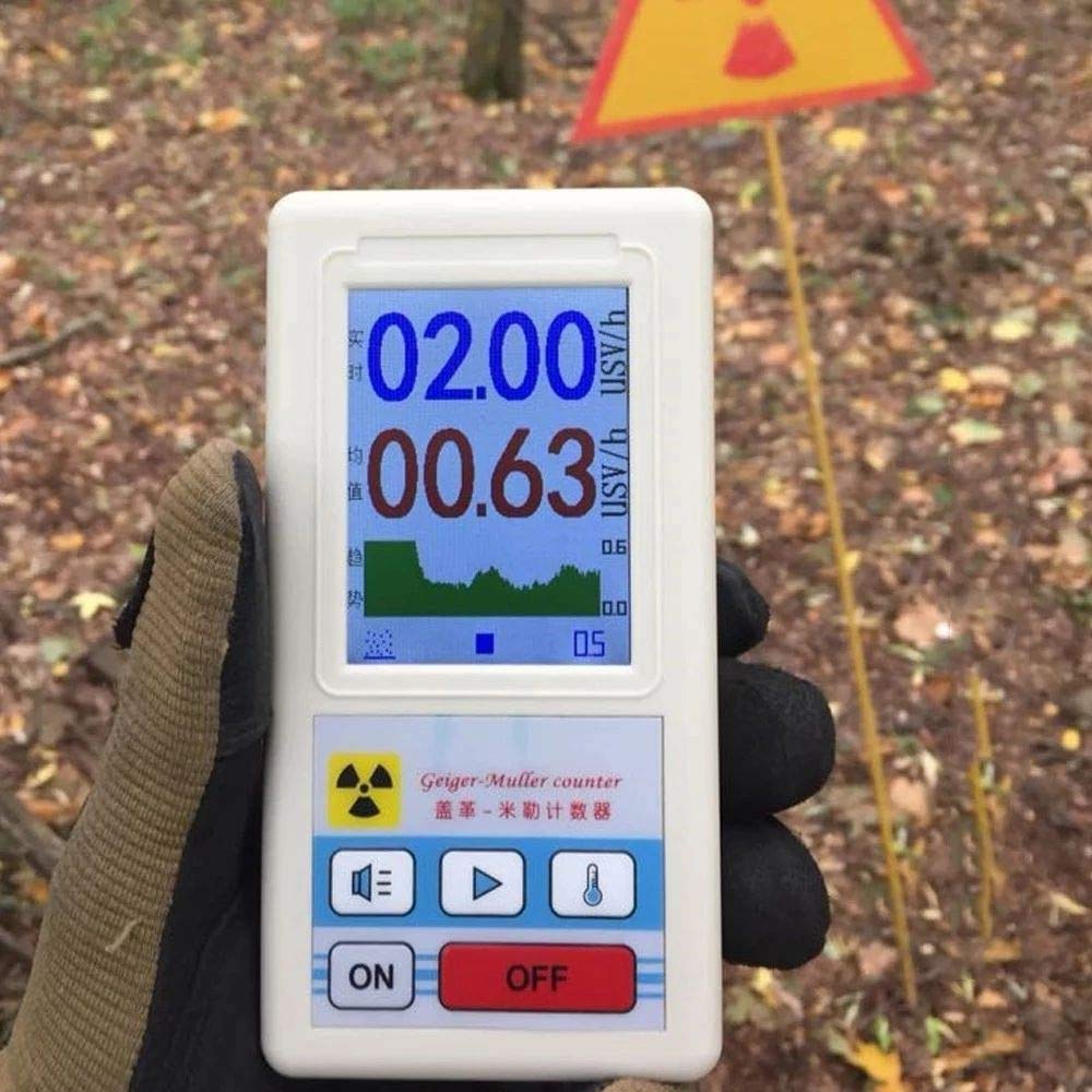 Display Screen Geiger Counter Nuclear Radiation Detector Personal Dosimeter Marble Detectors Beta Gamma X-ray Tester