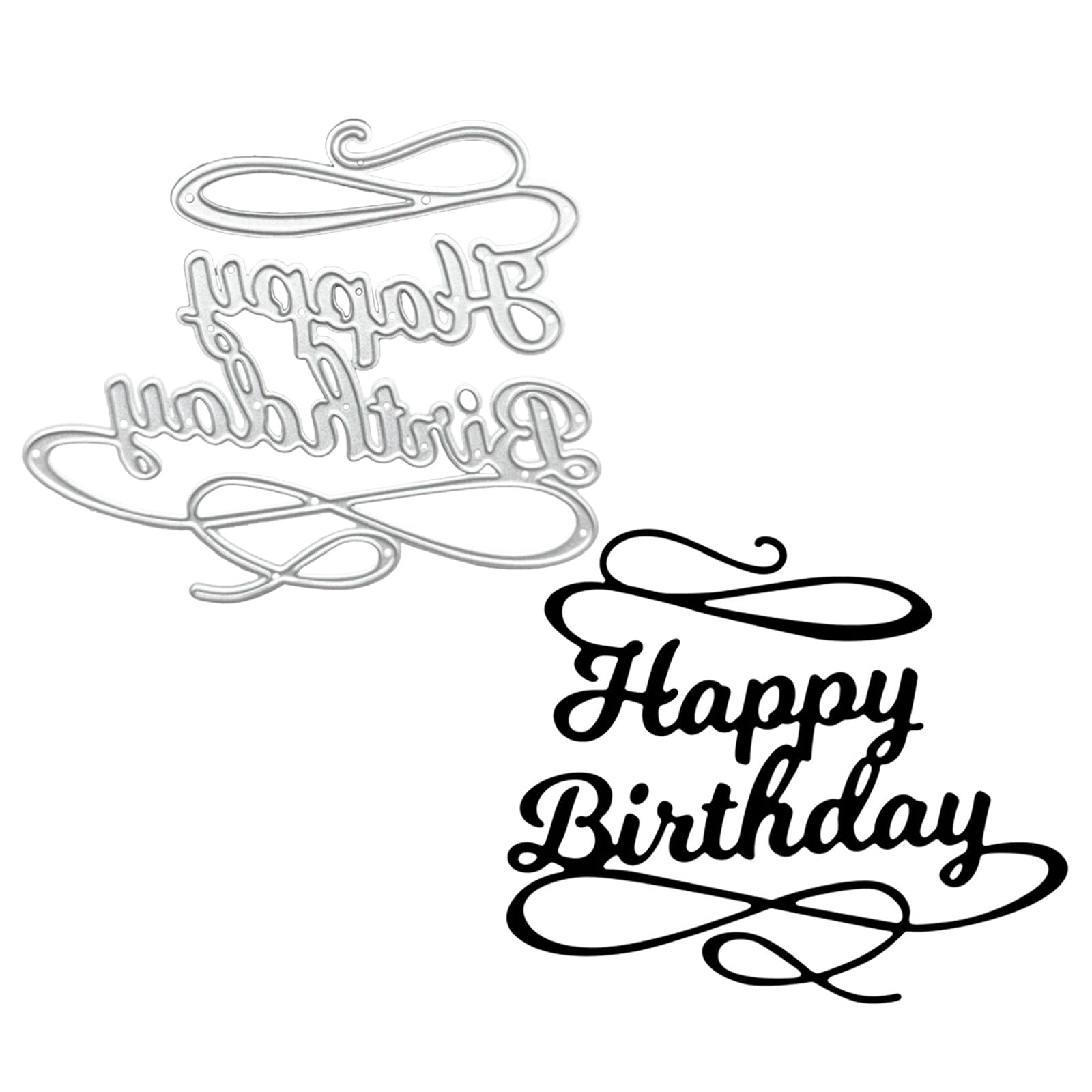 Amazon.co.jp: Happy Birthday エンボス加工 ダイメタル カット ダイ