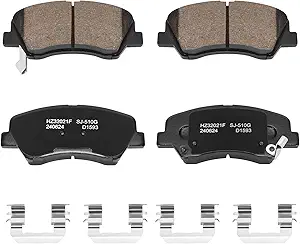 HECHENQICHE Front Ceramic Brake Pads for 2012–2017 Hyundai Accent