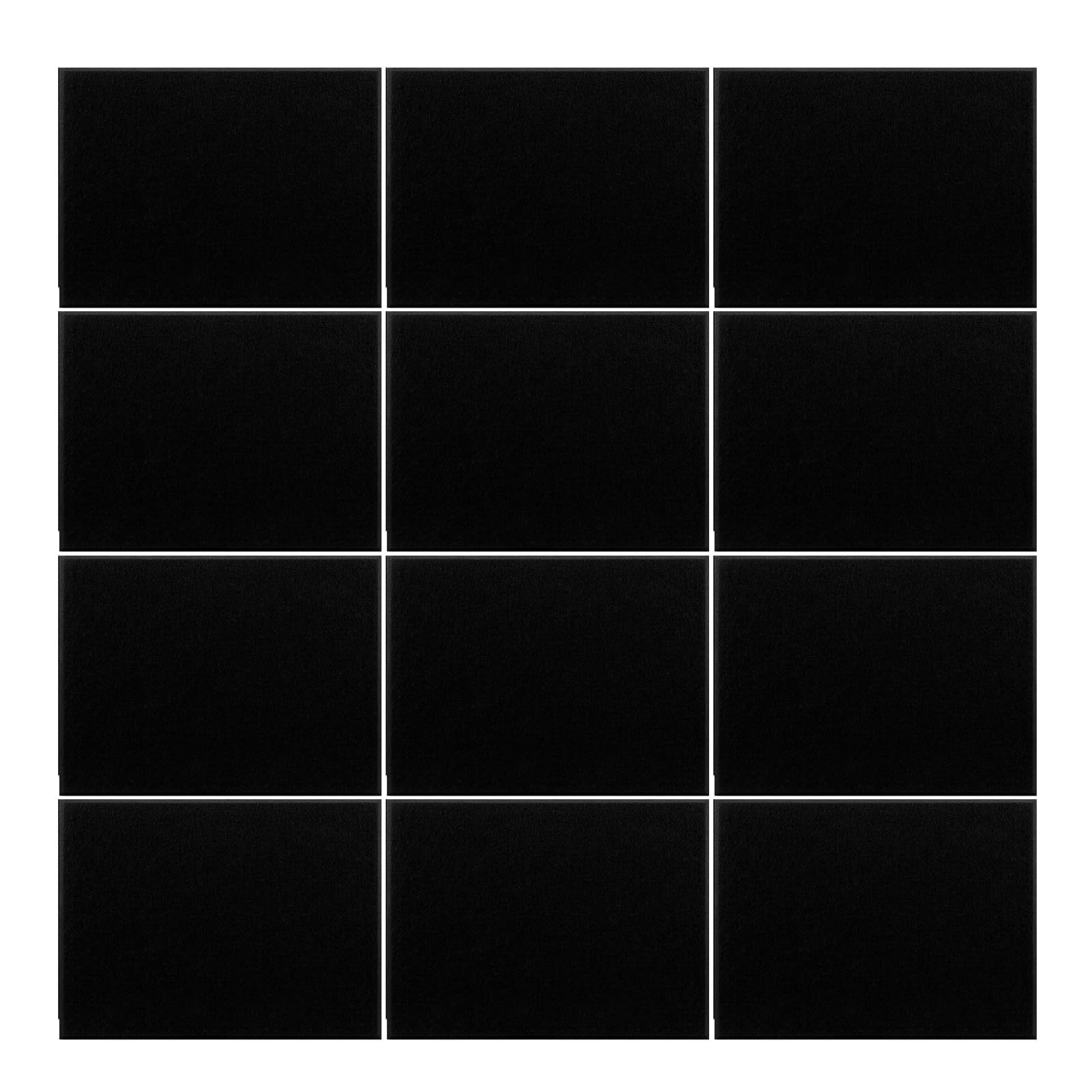 Panneaux muraux insonorisants XAGMODSHN en fibre de polyester pour studio et salon, lot de 12