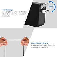 Vista 4 de Universal 45w Chromebook Charger USB-C, Type C Fast Charging Chromebook Charger for Lenovo, Samsung, Dell, Hp, Acer, Asus, Google Chromebook