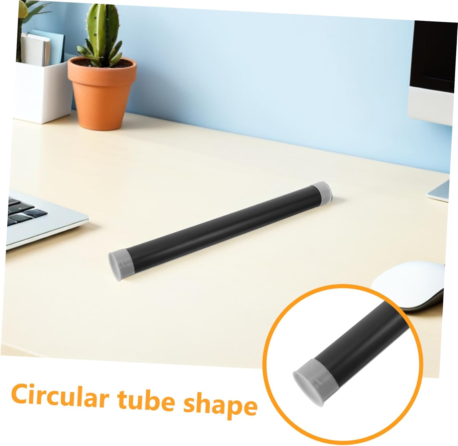 Black Plastic Mailing Tube 10pcs Cylindrical Packaging for Art Prints Xmas