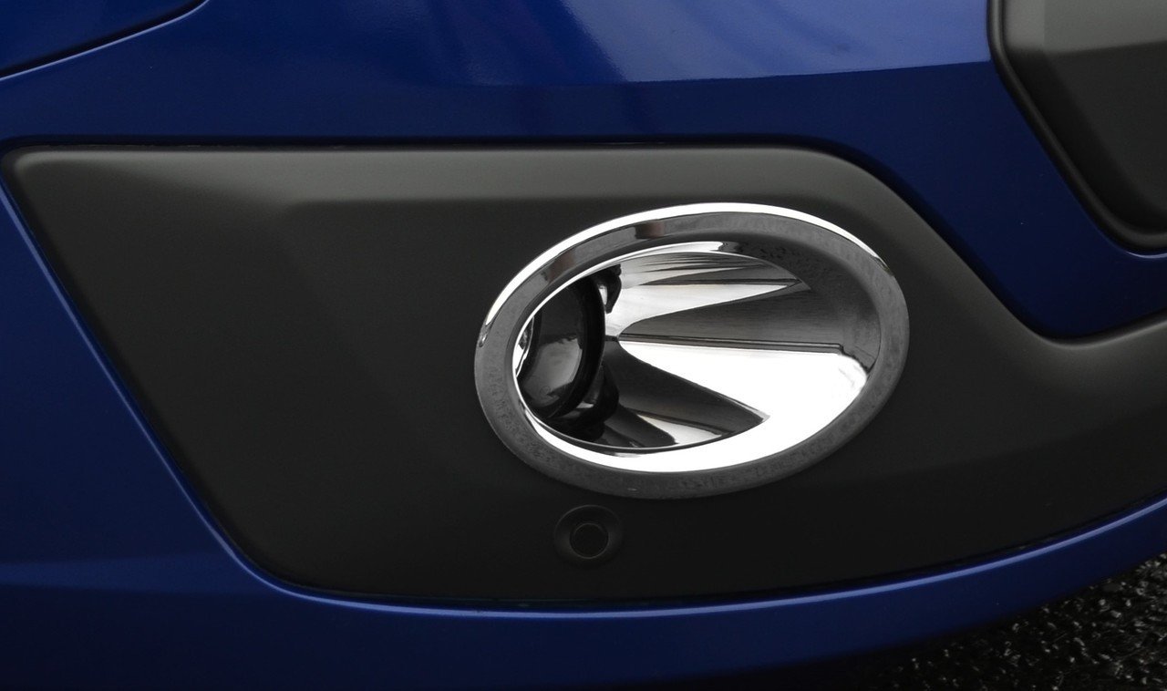 AWEHIRU Chrome Fog Light Lamp Trim Covers Accents Set To Fit Transit Custom (12-17)