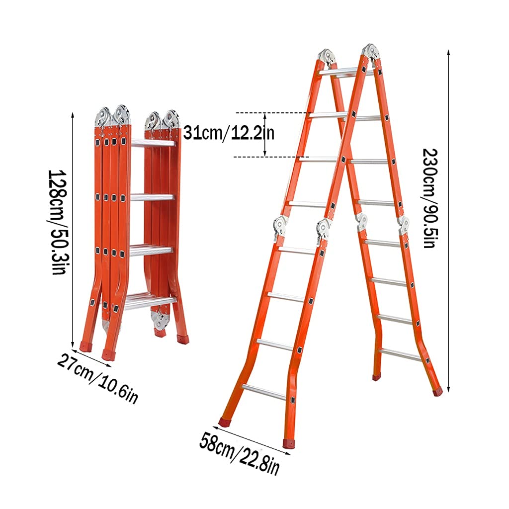 ワイヤーラダー折りたたみ式はしご Amazon.co.jp: 伸縮はしご はし 折りたたみラダーアルミ段階ラダー