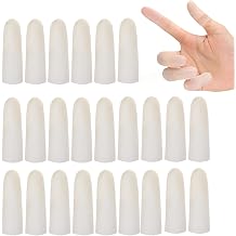 Latex Finger Sacks, Finger Covers 100 Pcs Latex Anti-Static Fingertip Protector, Anti-slip Finger Protective Flexible Fingertip Gloves for Cooking Sports Housework Washing Engli