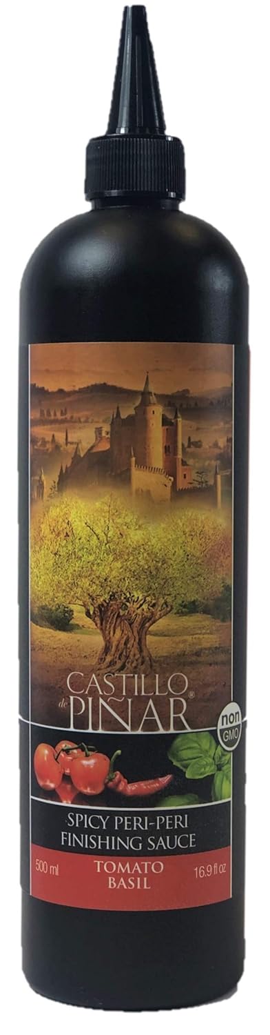 Castillo de Pinar 3-Pack Tomato & Basil Spicy Peri-Peri, 150ml Pound Non GMO