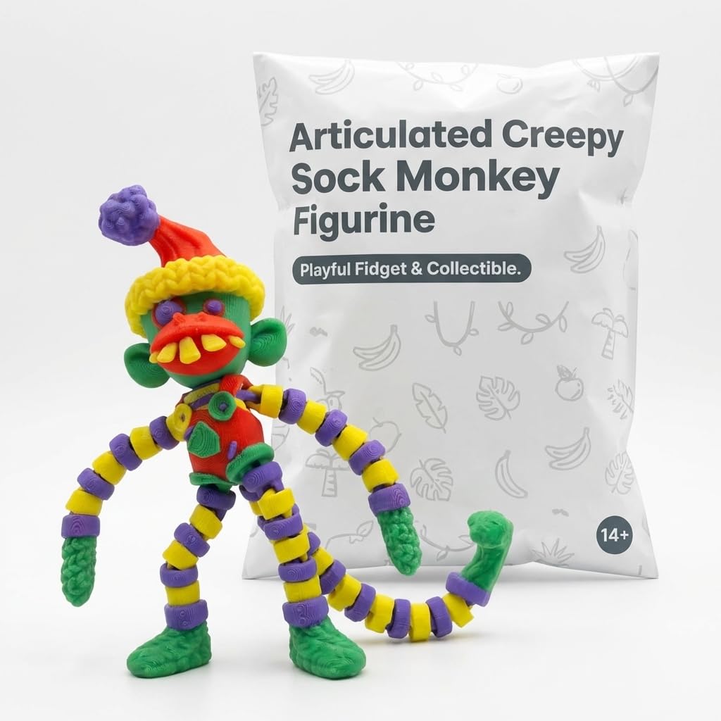 コレクション Schuco Tricky Monky45-49U.S.ZONE GEAMANY Amazon.com: Articulated Creepy Sock Monkey Figurine - Colorful
