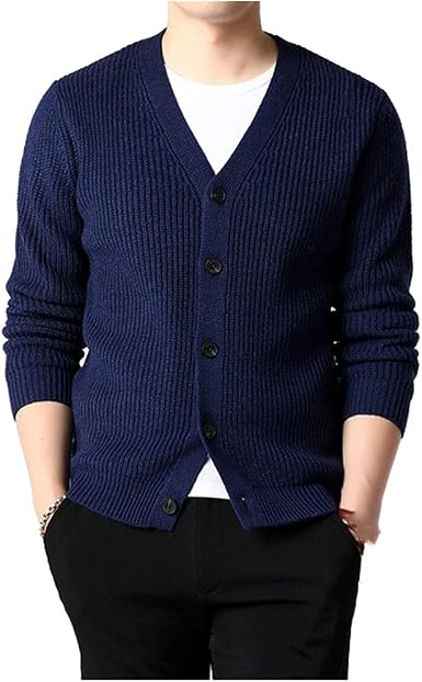 Amazon.com: Suéter Hombres Slim Fit Prendas de punto Invierno Casual Ropa  Hombre : Ropa, Zapatos y Joyería