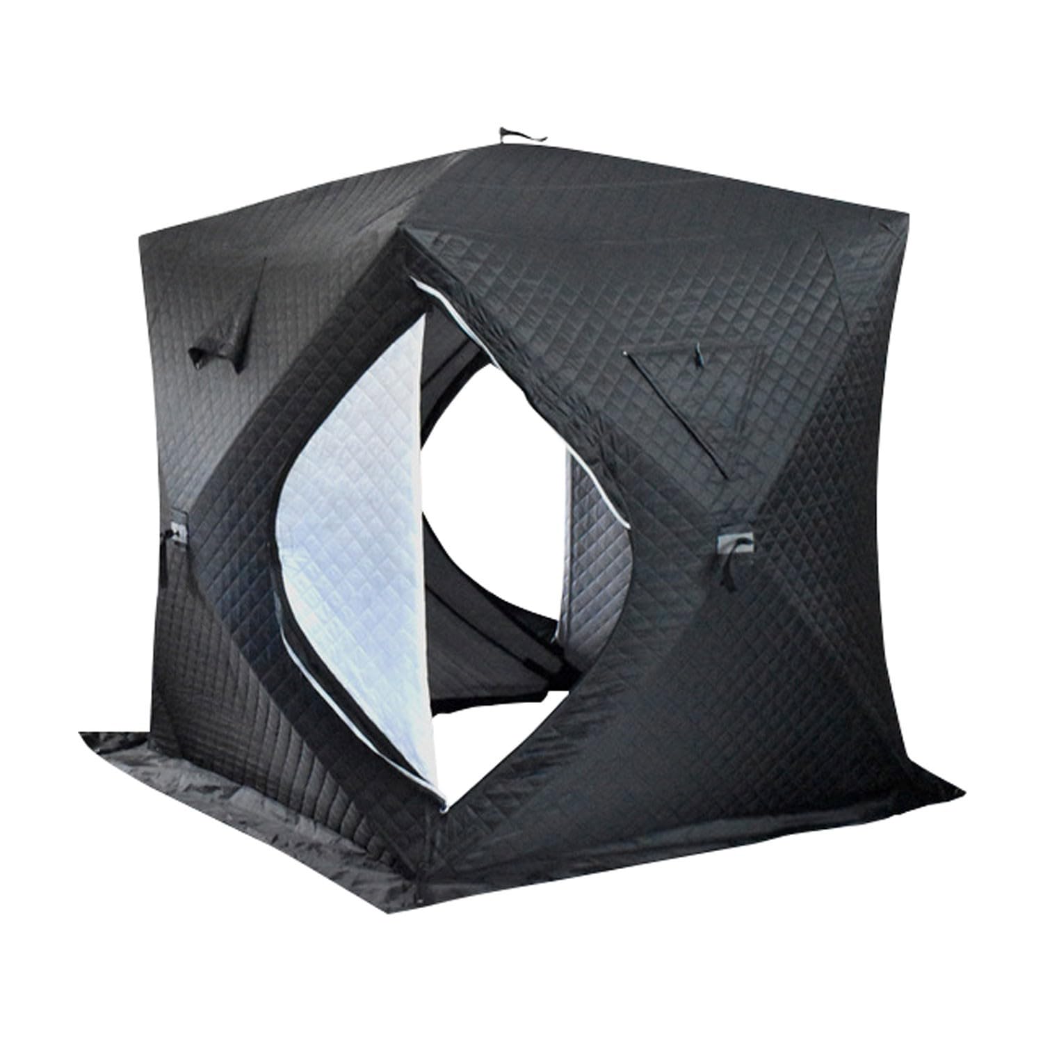 SciAza ice Fishing Tent ice Fishing shelter Insulated Portable Ice Fishing Tent, Outdoor Multi-Person Cold and Warm Automatic Tent(Color:4)