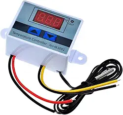 Controlador De Temperatura Termostato Digital W3001 110V - 220V Bivolt 1500W Para Chocadeira, Freezer, Geladeira, Aquecedor digital