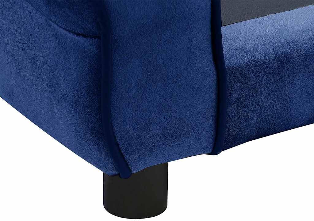 vidaXL Dog Sofa Cat Sofas Dog Sofa Bed Cough Coughes Kitty Puppy Pet Lounge Seating Home Soft Cushion Comfortable Blue 28.3"x17.7"x11.8" Plush