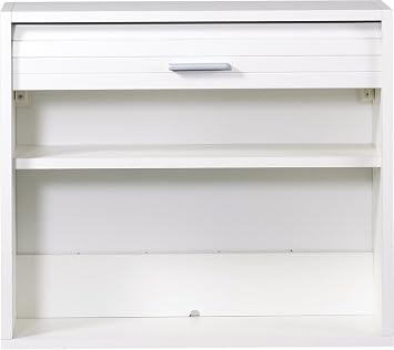 Simmob cook056bl Kitchen Set and Curtain 53.6 x 25 x 60 cm White