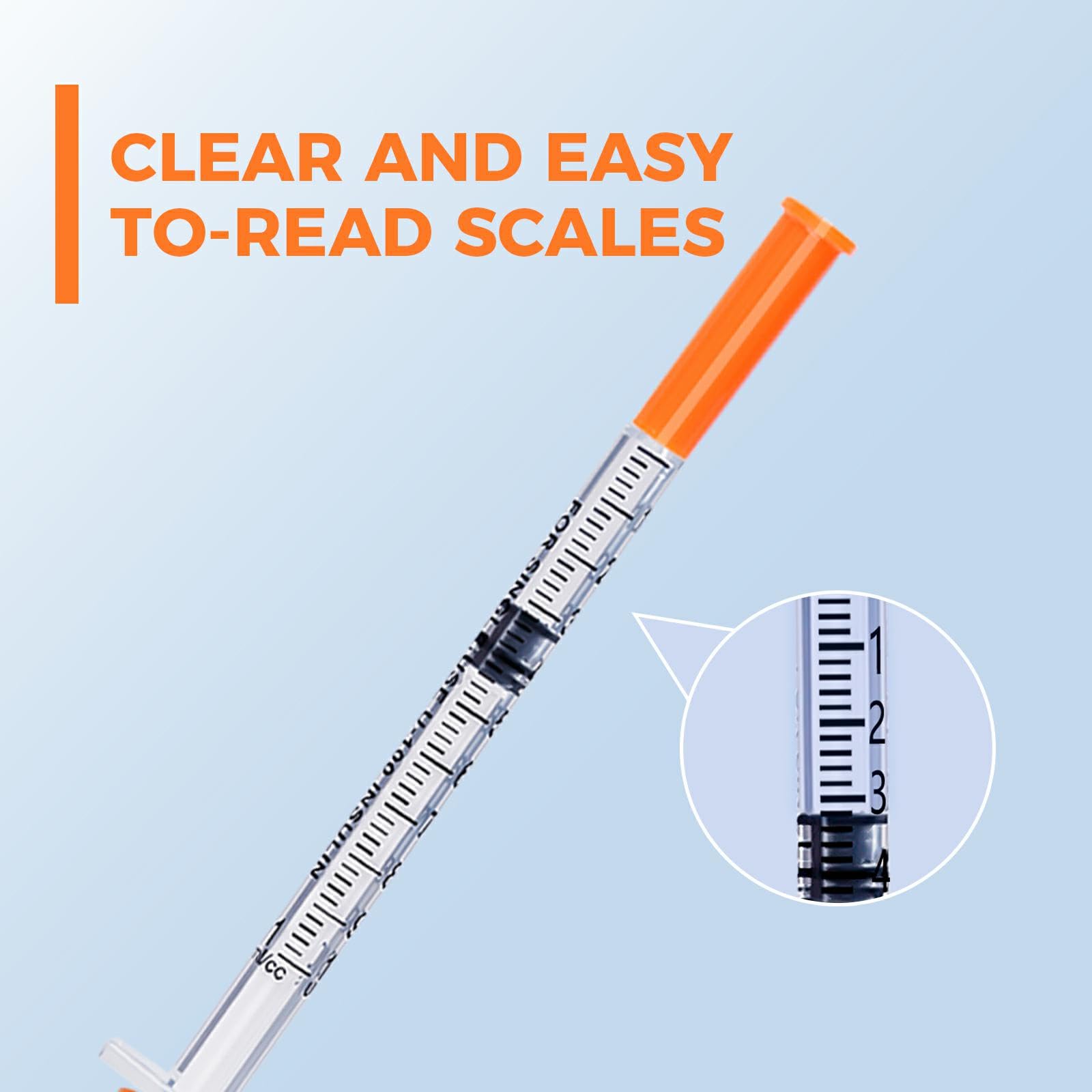 1ml 31G 1/2" Syringe, Laboratory Syringes, Pack of 100 — Amazon image 2