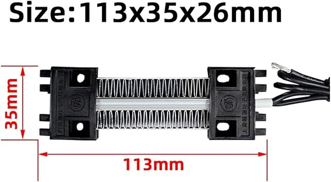 Calefactor Eléctrico Cerámico PTC 24V 100W miniatura 2