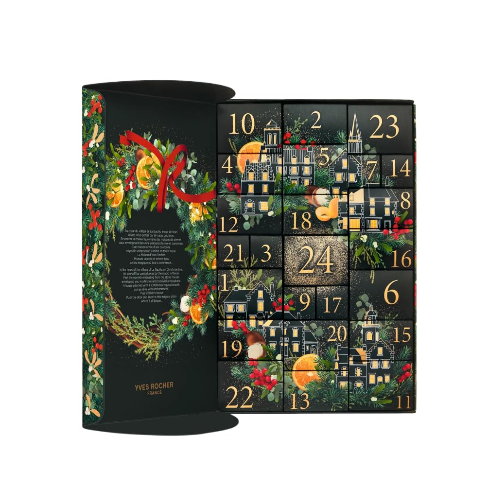 Yves Rocher Calendario dell'Avvento Cosmetica & Bellezza - Regalo con 24 sorprese: cura del viso, del corpo, dei capelli; trucco, e profumi - Calendario dell'Avvento per donne – Edizione limitata