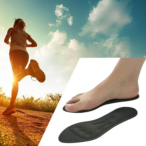 Cloud9 Dynamic Liquid Massaging Plantillas ortopédicas, Negro -