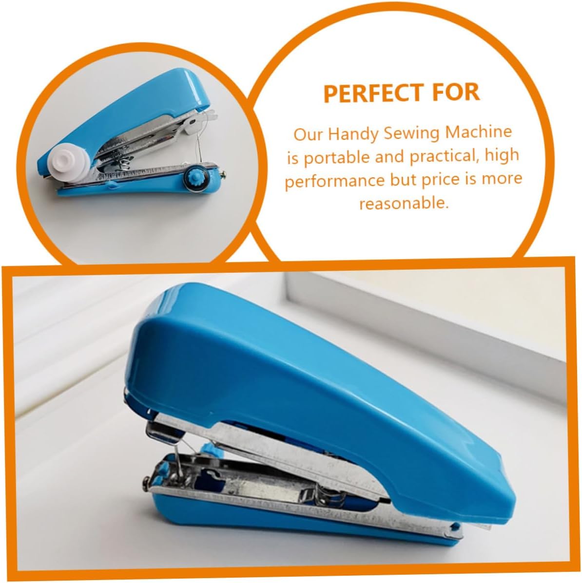 4pcs Mini Handheld Sewing Machine for Beginners, Portable Repair Kit