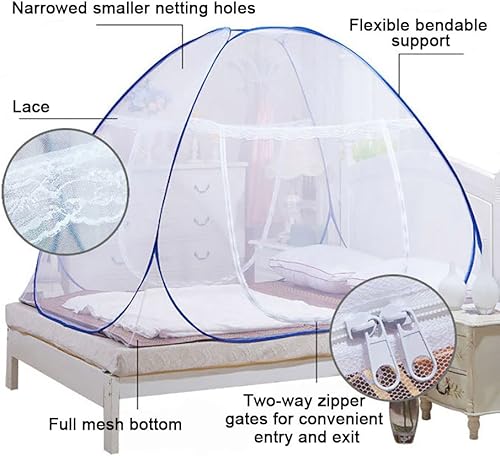 Miniatura 9 de Nice purchase Nueva tienda de mosquitera plegable portátil Freestand Bed 12 aberturas (5.9 ft (80 x 72 pulgadas LxW))