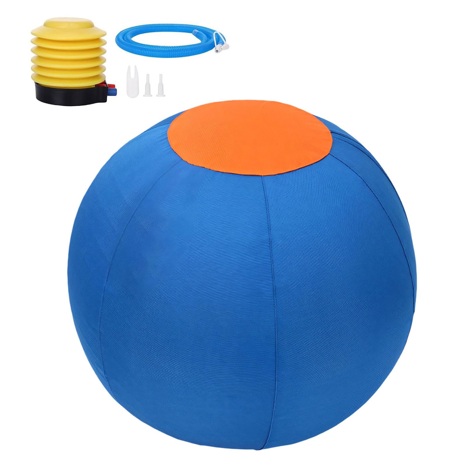 ordinarYone Balle gonflable durable pour chiens avec fermeture éclair pour un gonflage rapide et un jeu pour l'entraînement et les masticateurs agressifs