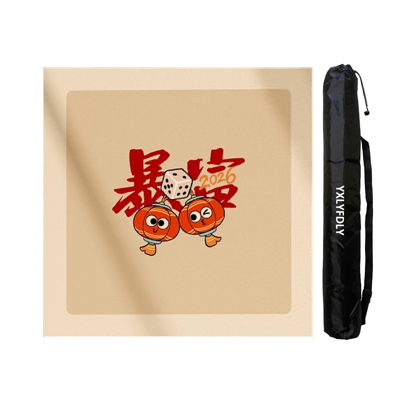 Tapis de Table de mah-Jong, Antidérapant et réduction du Bruit avec Sac de Transport(85cm/33.46in)