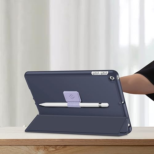 Miniatura 7 de Fintie Paquete de 4 soportes para bolígrafos compatibles con Apple Pencil de 1 y 2 generación y bolígrafos Stylus, funda elástica de cuero adhesiva