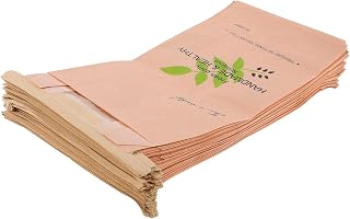 50pcs Food Grade Paper Bread Sealing Bags with Wire Closure