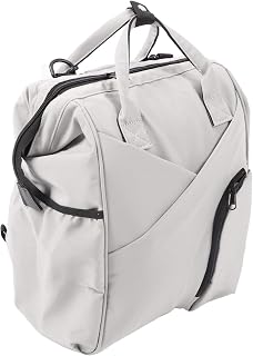 Mochila para Fraldas Multifuncional de Grande Capacidade, Bolsa Leve Com Isolamento Térmico Com Trocador de Fraldas e Berço, Cinza