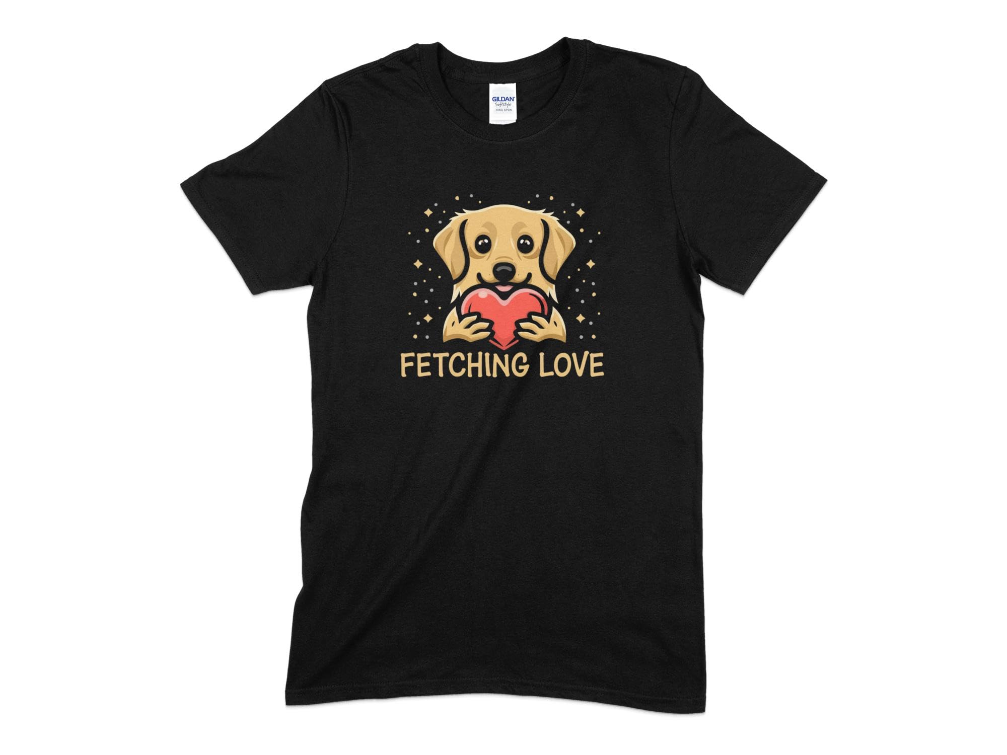 Seek Buy LoveDog Lover T-Shirt, Fetching Love Tee, Cute Puppy with Heart Shirt, Pet Owner Gift, Graphic Tee, Animal Lover Apparel, Casual Wear