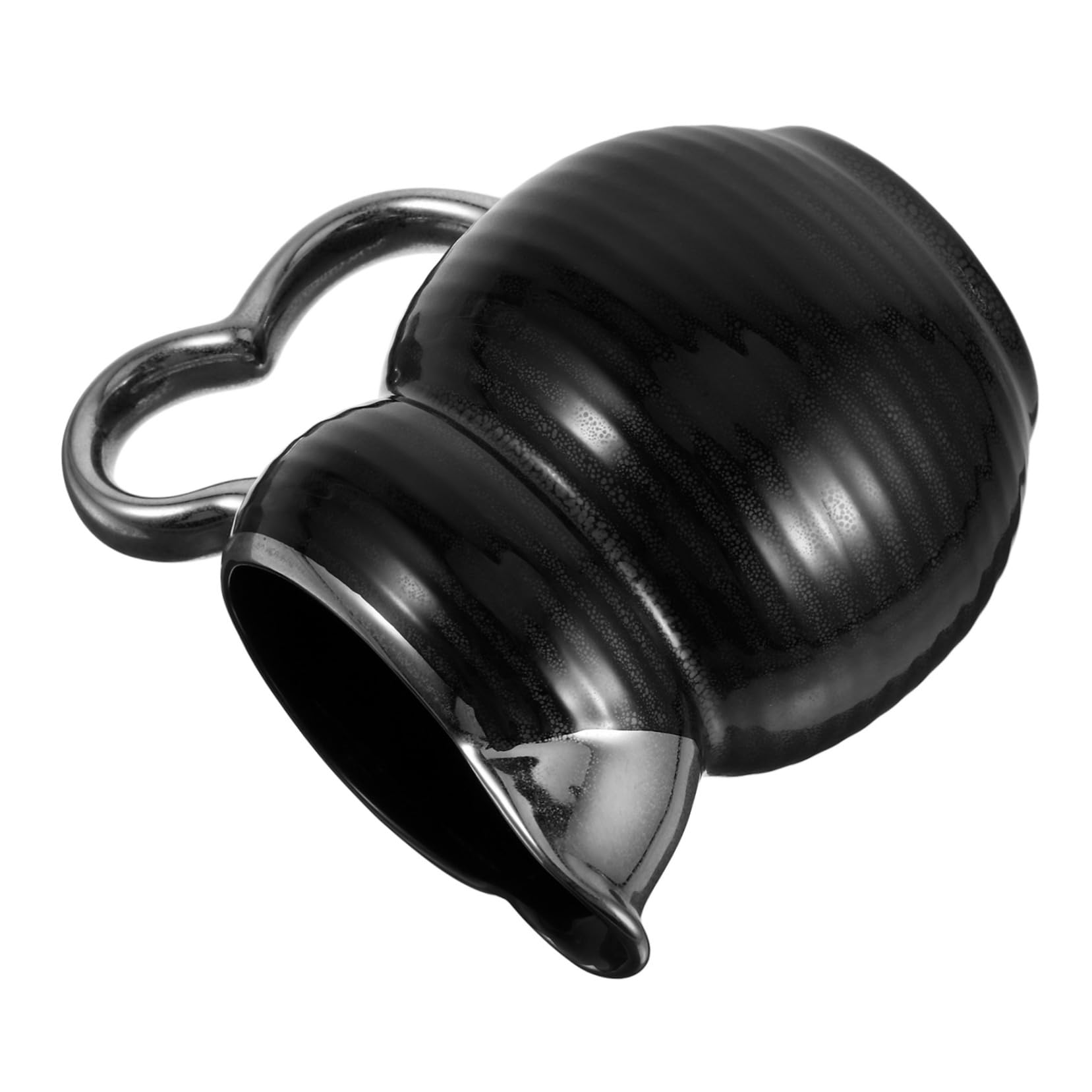 Garneck Ceramic Coffee Pot Water Jug Creamer Packets White Pitcher Ceramic Creamer Pitcher Mini Pitcher Coffee Creamer Pitcher Coffee Syrup Dispenser Coffee Dispenser Black Ceramics