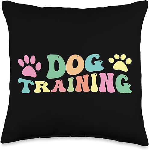Dog Training Dog Trainer Dog Agility Gifts Training Trainer Dog Agility - Almohada (16 x 16 pulgadas), multicolor