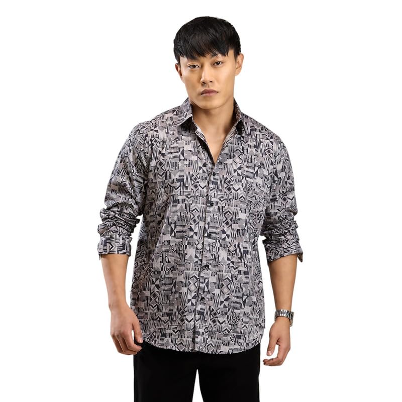 Image of MARK & ALBERT Men's Slim Fit Cotton Formal Shirt