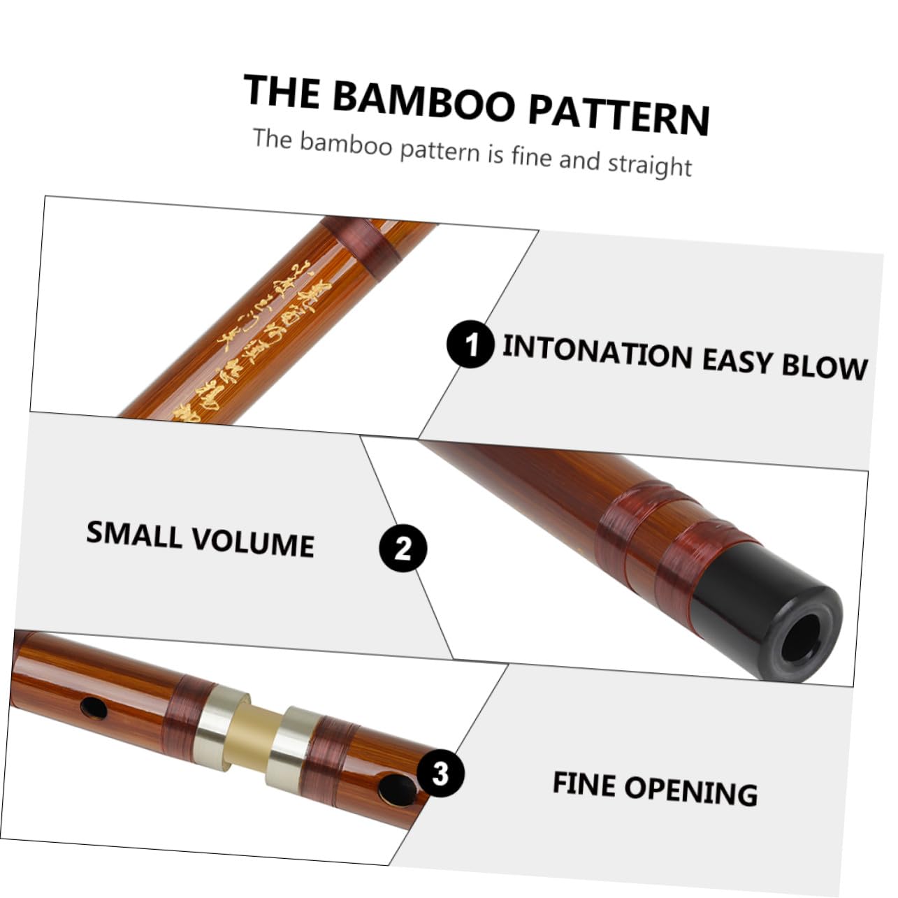 FRCOLOR Flauto di Bambù Tradizionale in Legno con Membrana Protettiva, Strumento per Principianti e Studi Professionali, dal Suono Melodioso, Superficie Liscia e Compatto per Praticare