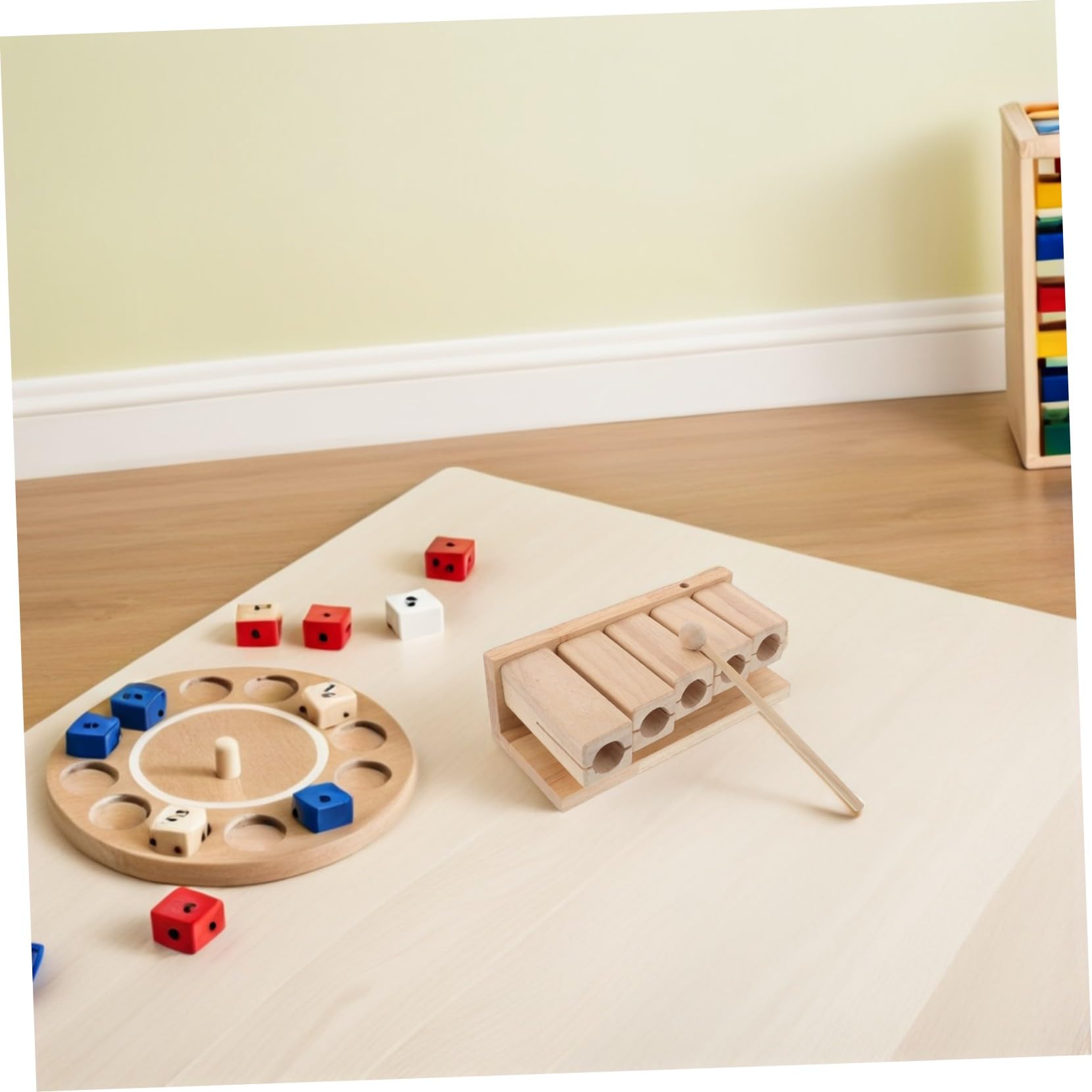 Kisangel Instrumento de Percusión de Madera Tonos Pentatónico con para Educación Infantil y Actividades Musicales Casa y Escuela