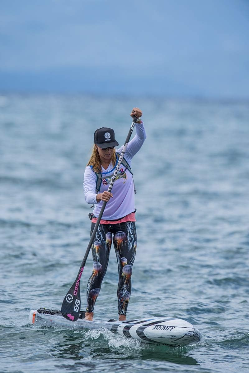 Slipins Sea Legs Leggings for Women, High-Waisted Leggings with UPF Protection, Perfect for Yoga, Surfing, Diving, Snorkeling, Gym, and Other Activities, Jammin Jellies, Large