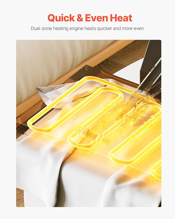 VEVOR Prensa Térmica 2 en 1 para Camisetas y Gorras, 15x15 Pulgadas miniatura 3