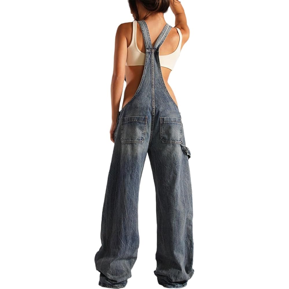 Amazon.com: TACSTRUN Women's 90s Vintage Denim Overalls Sexy