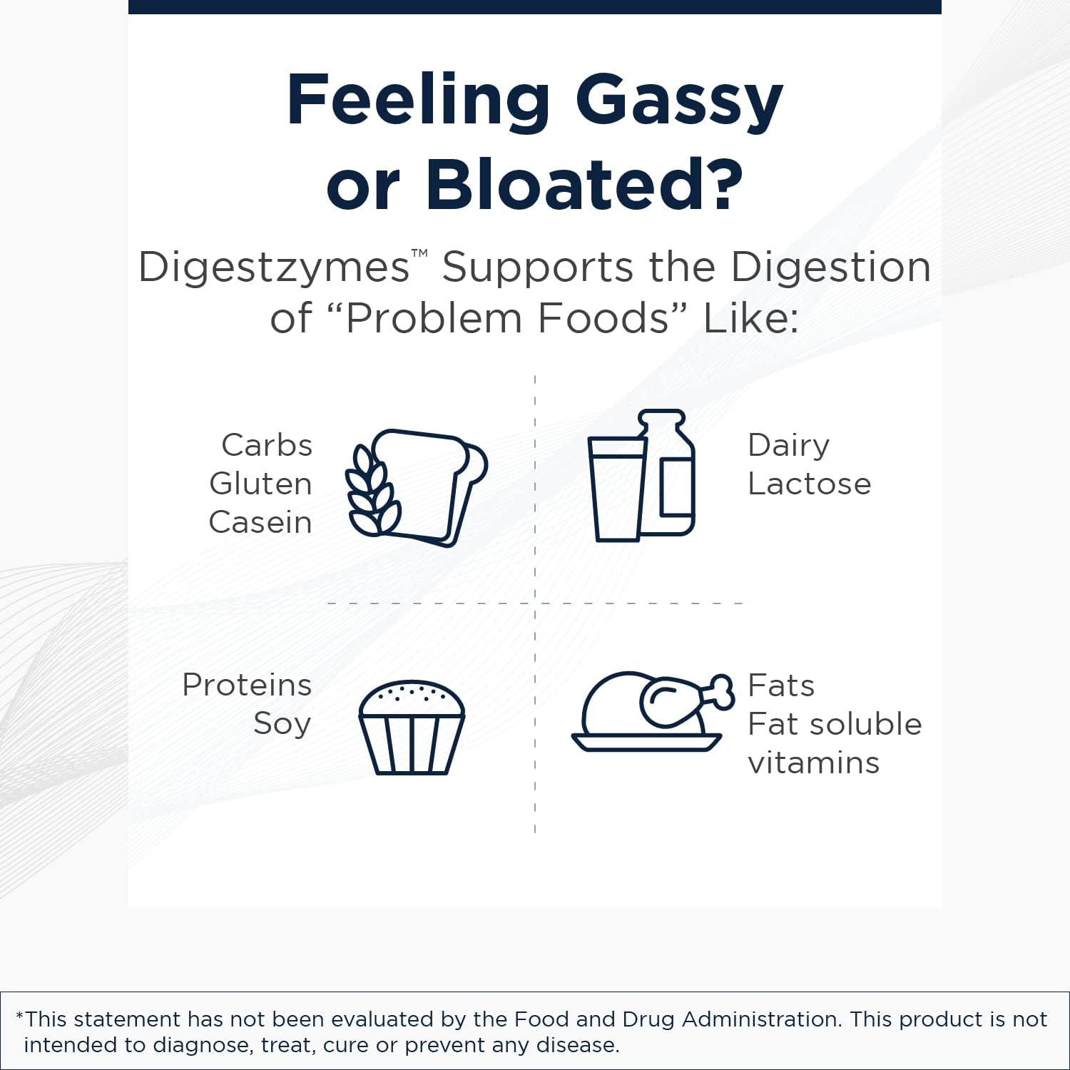 Designs for Health Digestzymes, Support Gas & Bloating Relief, 90 Capsules — Amazon image 4