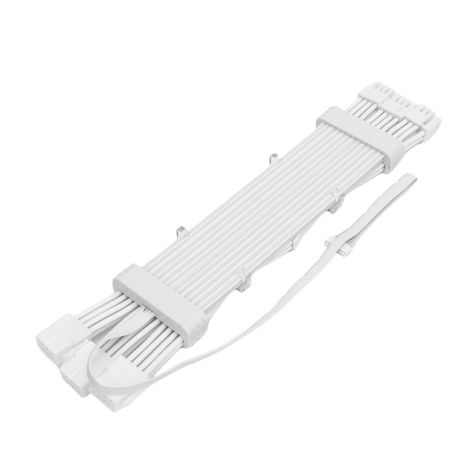Ejoyous Cavo PSU ARGB Cavo di Prolunga PSU RGB Intrecciato in Silicone 3 X 8 Pin 120 LED Illuminazione Doppio Lato Design Flessibile per Custodia PC da Gioco GPU Build (#3)
