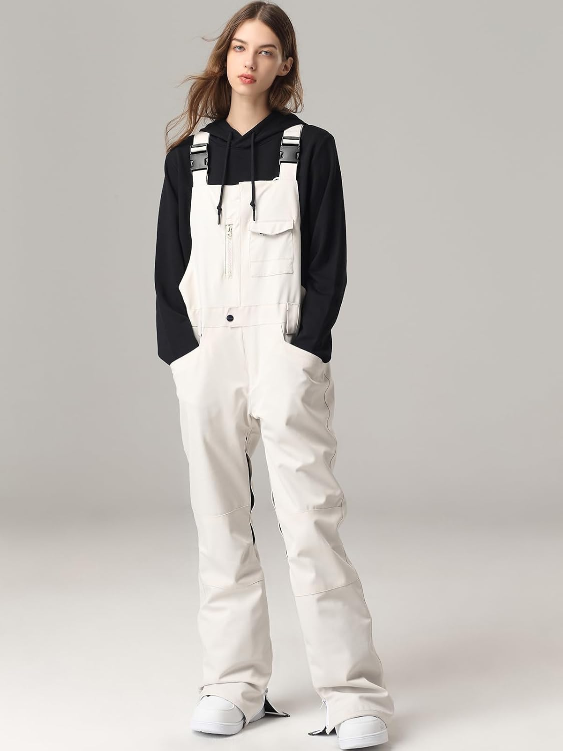 SEARIPE Womens Ski Pants Waterproof Ski Bibs Women Insulated Snow Bibs Adjustable Overalls Ripstop Snowboard Pant - Image 2