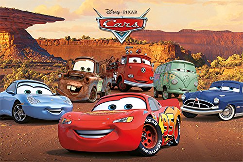 Empireposter 748171 Cars – Personnages – Film Poster cinéma Movie Disney – Dimensions 91.5 x 61 cm, Papier, Multicolore, 91,5 x 61 x 0,14 cm