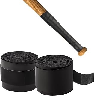 2 Rolls Tennis Racket Grip Tape 1.1mm Baseball Bat Grip Tapes Multi Sport Handle Tape Tacky Overgrip Non-Slip Sweat-Absorbing Cushion Wrap for Golf Tennis Softball Hockey Pickleball Badminton Bike