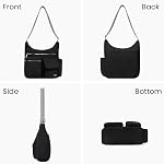 CLUCI Sacs pour femmes Sac à bandoulière Purse pour femmes Nylon Sac à main Purse Pour dames Imperméable
