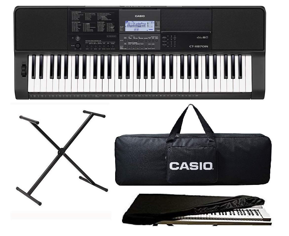 Casio CTX870IN 61-Key Portable Keyboard Combo Pack With Stand, Adapter, Padded Bag and Dust Cover - Review, Price and Buying Guide