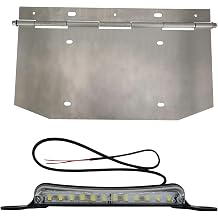15x7 Inch Hinged License Plate Holder Bracket Fit for Trailer Truck Semi